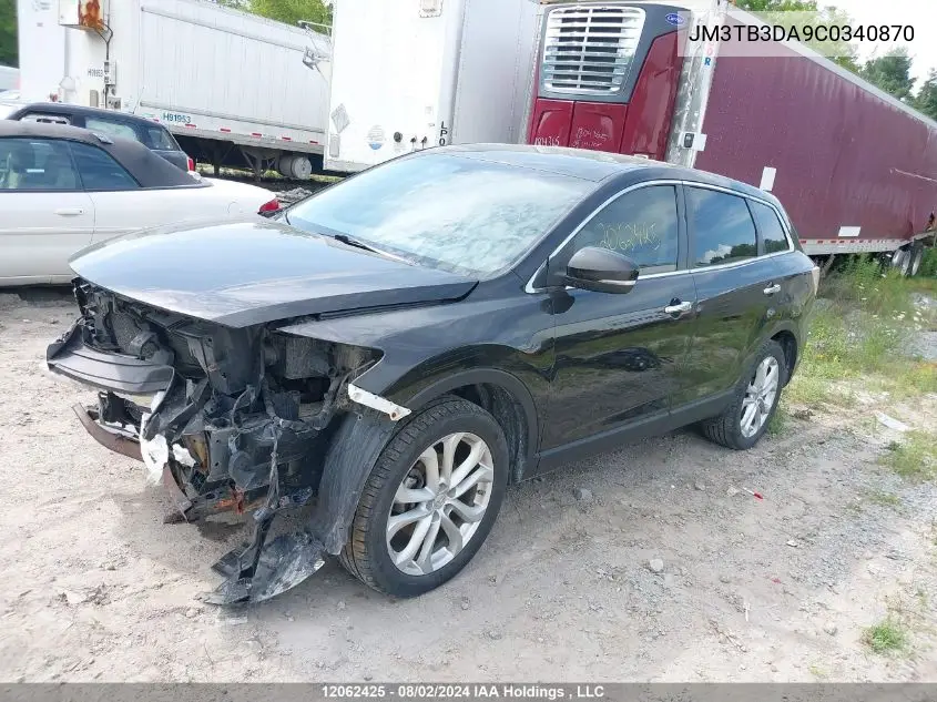 2012 Mazda Cx-9 VIN: JM3TB3DA9C0340870 Lot: 12062425