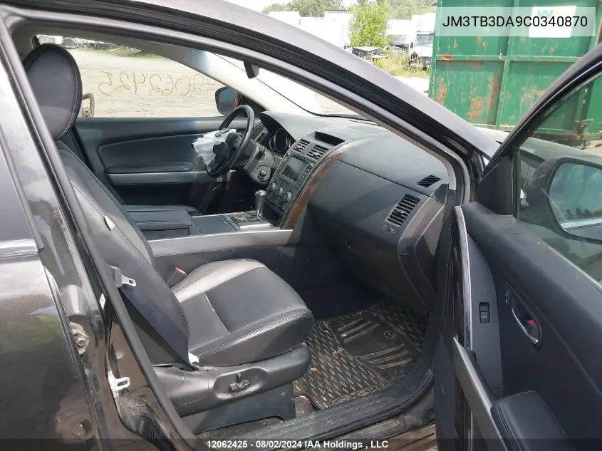 2012 Mazda Cx-9 VIN: JM3TB3DA9C0340870 Lot: 12062425
