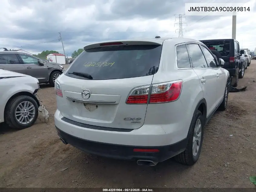 2012 Mazda Cx-9 Touring VIN: JM3TB3CA9C0349814 Lot: 42251904