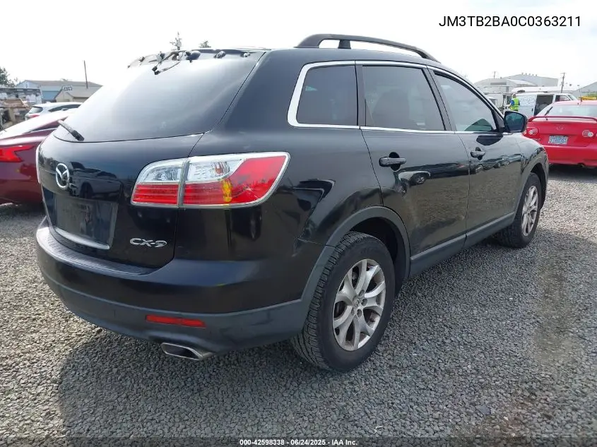 2012 Mazda Cx-9 Sport VIN: JM3TB2BA0C0363211 Lot: 42598338