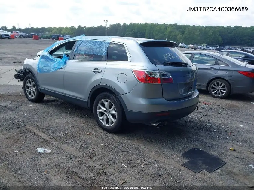 2012 Mazda Cx-9 Touring VIN: JM3TB2CA4C0366689 Lot: 42602022