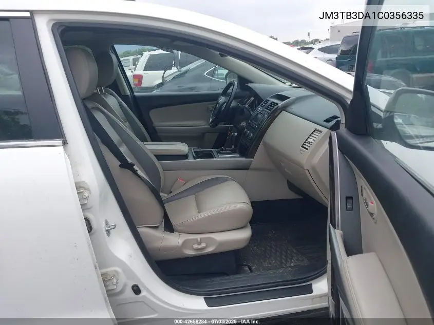 2012 Mazda Cx-9 Grand Touring VIN: JM3TB3DA1C0356335 Lot: 42658284