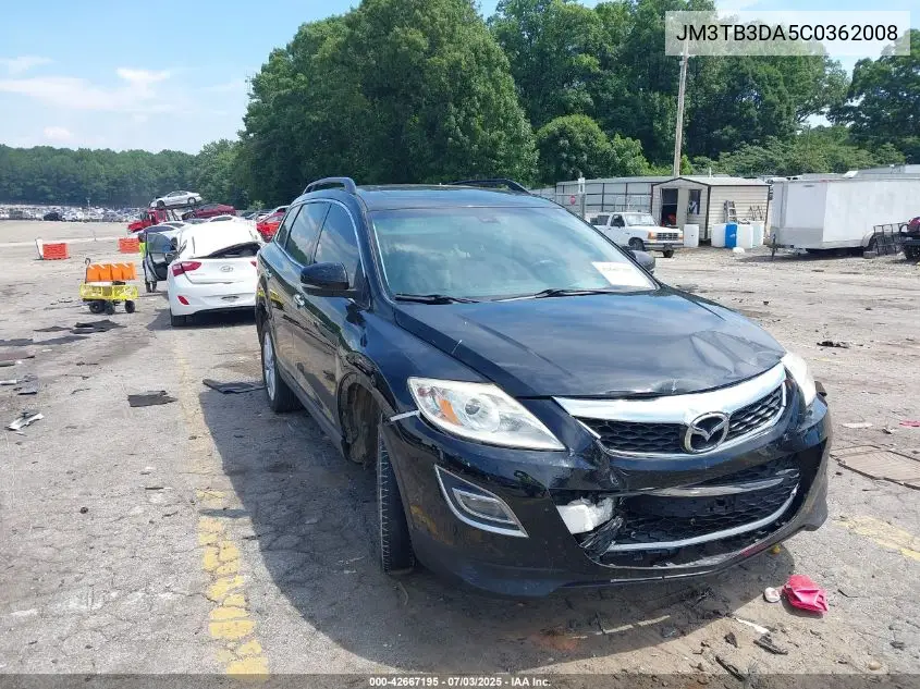 2012 Mazda Cx-9 Grand Touring VIN: JM3TB3DA5C0362008 Lot: 42667195
