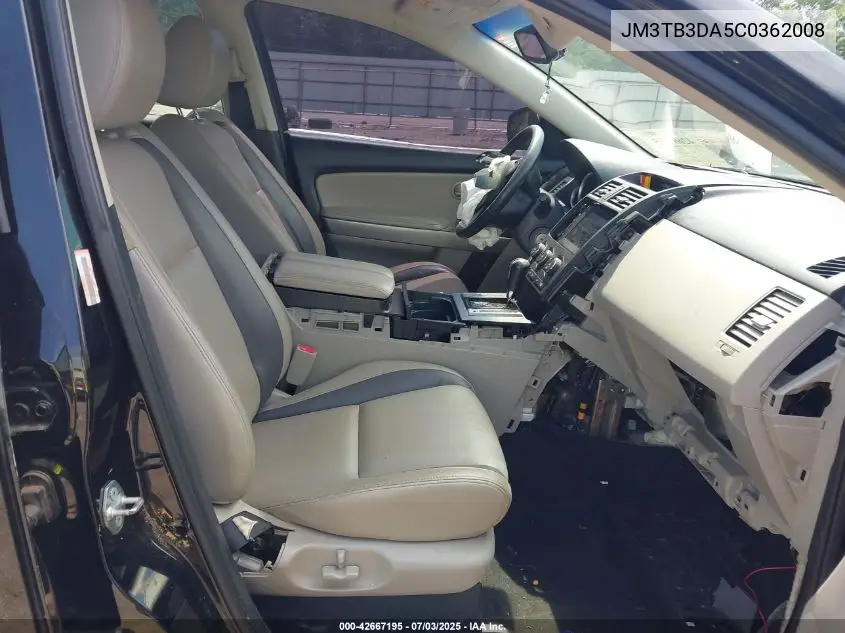 2012 Mazda Cx-9 Grand Touring VIN: JM3TB3DA5C0362008 Lot: 42667195