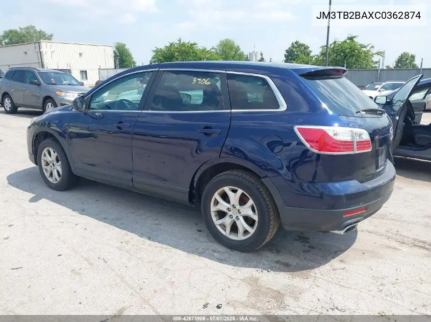 2012 Mazda Cx-9 Sport VIN: JM3TB2BAXC0362874 Lot: 42673906