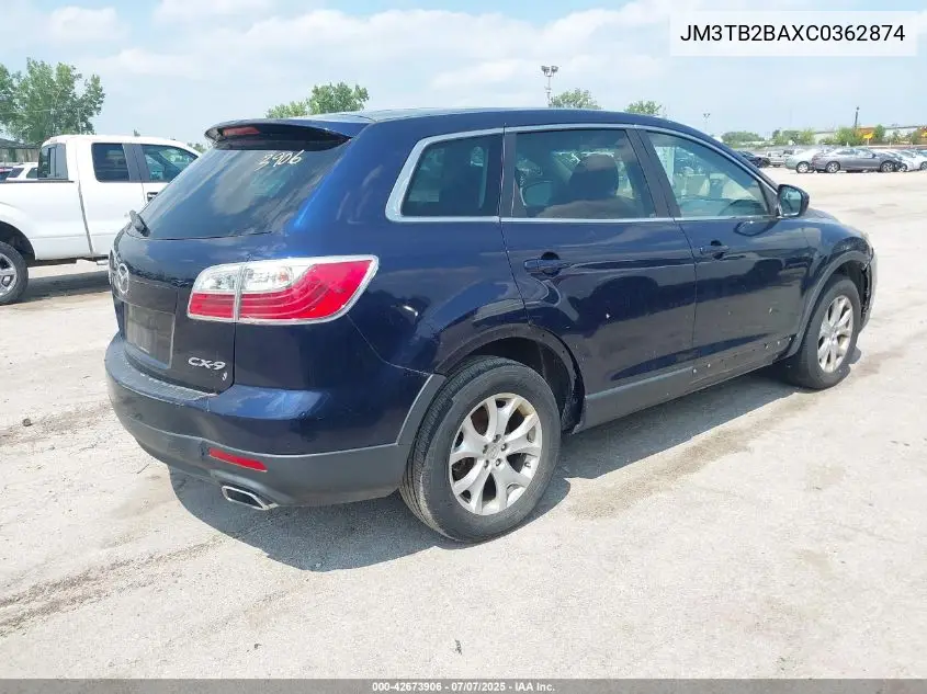 2012 Mazda Cx-9 Sport VIN: JM3TB2BAXC0362874 Lot: 42673906