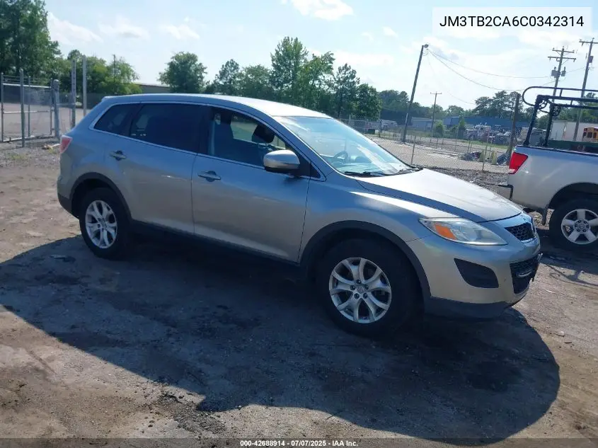 2012 Mazda Cx-9 Touring VIN: JM3TB2CA6C0342314 Lot: 42688914