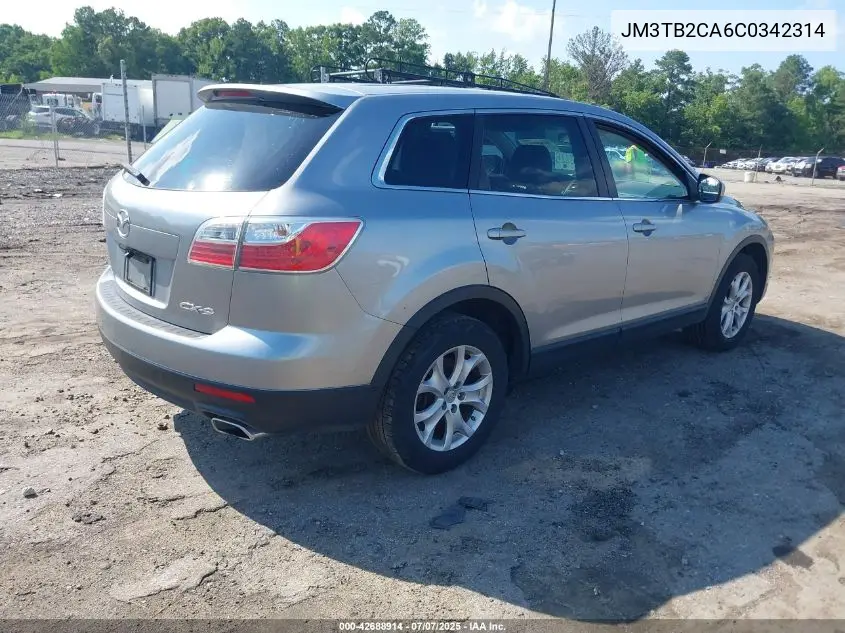 2012 Mazda Cx-9 Touring VIN: JM3TB2CA6C0342314 Lot: 42688914