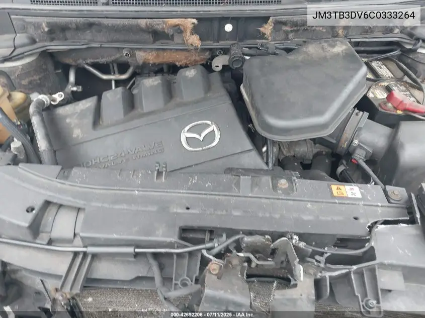 2012 Mazda Cx-9 Grand Touring VIN: JM3TB3DV6C0333264 Lot: 42692206