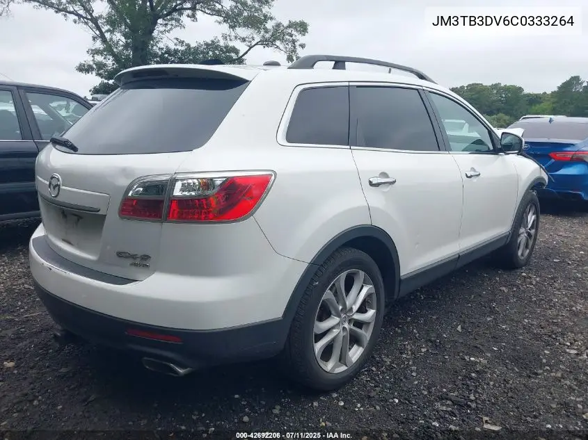 2012 Mazda Cx-9 Grand Touring VIN: JM3TB3DV6C0333264 Lot: 42692206