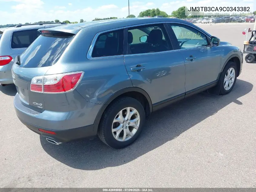 2012 Mazda Cx-9 Touring VIN: JM3TB3CA9C0343382 Lot: 42695068