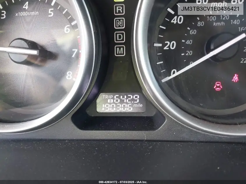 2014 Mazda Cx-9 Touring VIN: JM3TB3CV1E0436421 Lot: 42634172