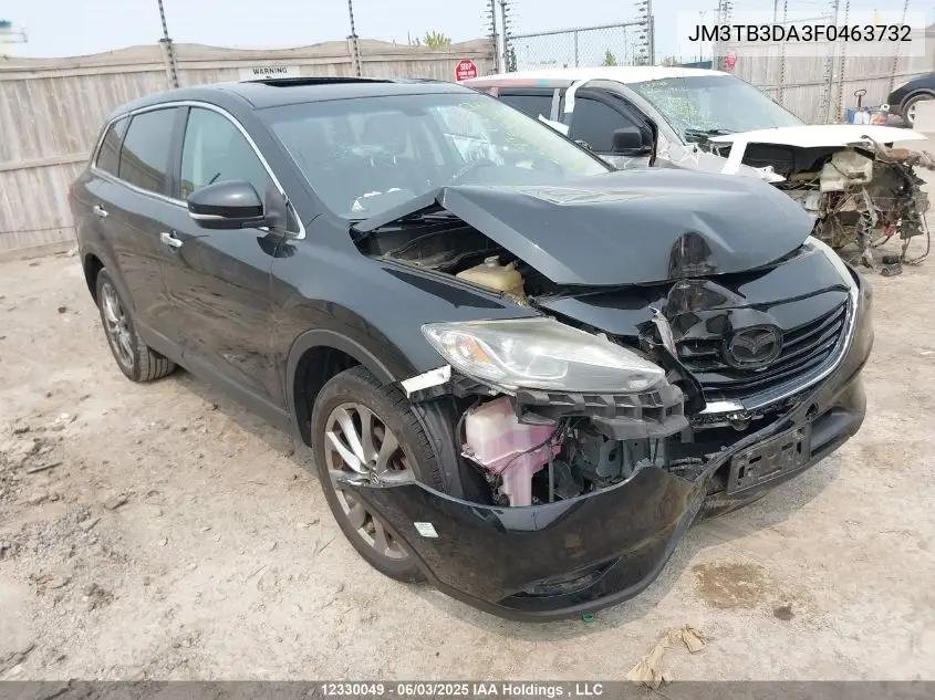 2015 Mazda Cx-9 Grand Touring VIN: JM3TB3DA3F0463732 Lot: 12330049