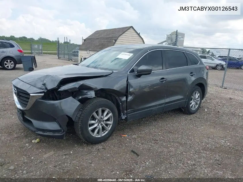 2016 Mazda Cx-9 Sport VIN: JM3TCABYXG0126543 Lot: 42256448