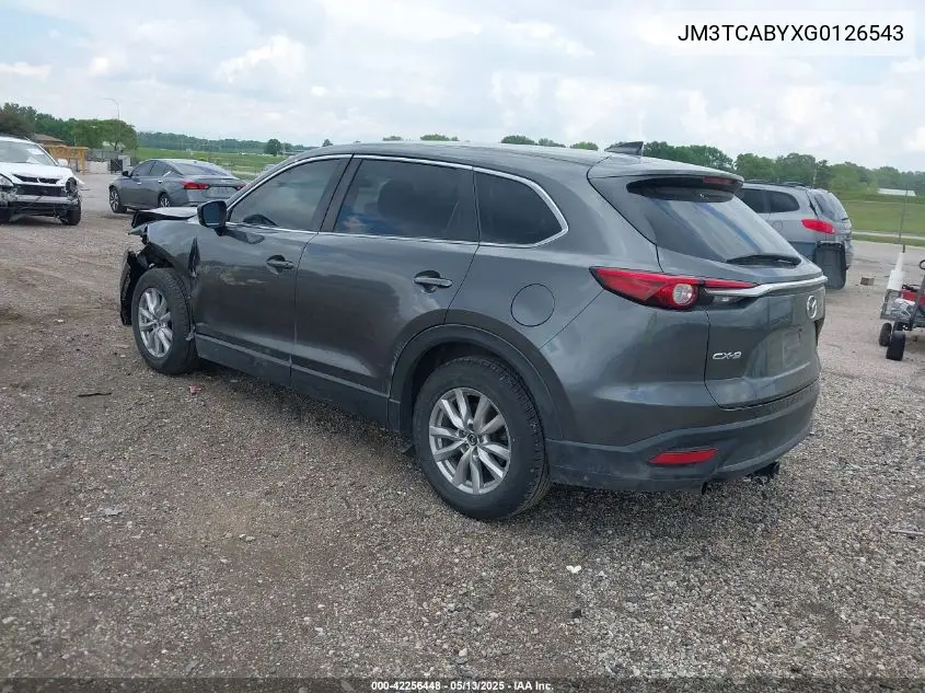 2016 Mazda Cx-9 Sport VIN: JM3TCABYXG0126543 Lot: 42256448