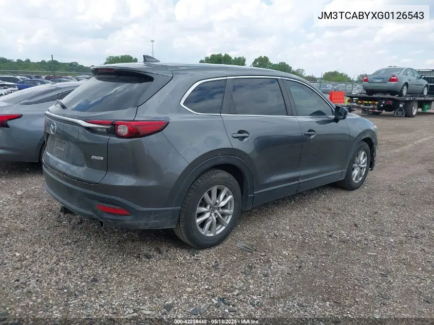 2016 Mazda Cx-9 Sport VIN: JM3TCABYXG0126543 Lot: 42256448