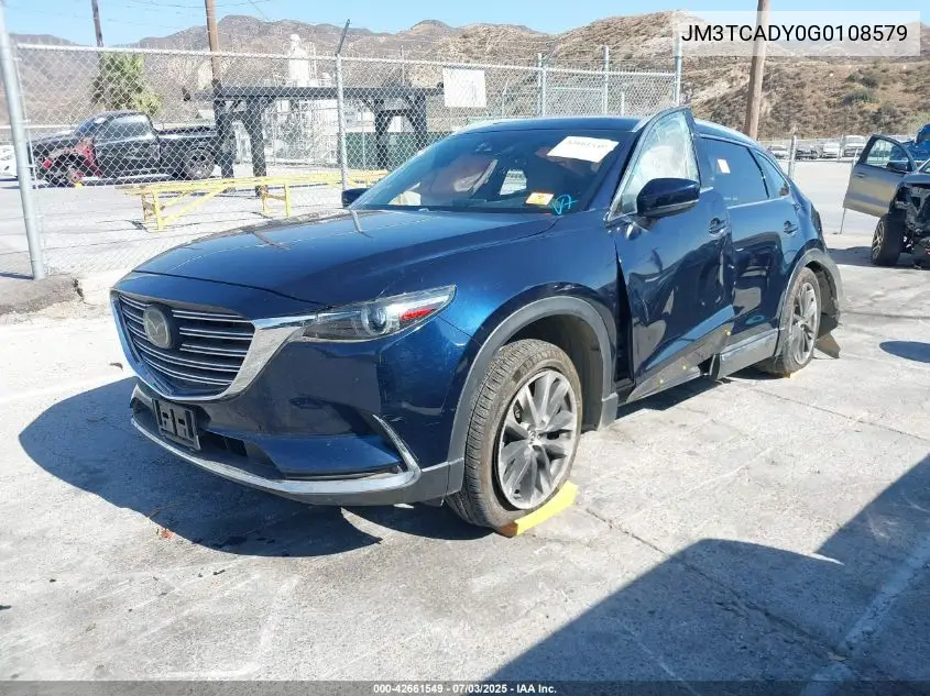 2016 Mazda Cx-9 Grand Touring VIN: JM3TCADY0G0108579 Lot: 42661549