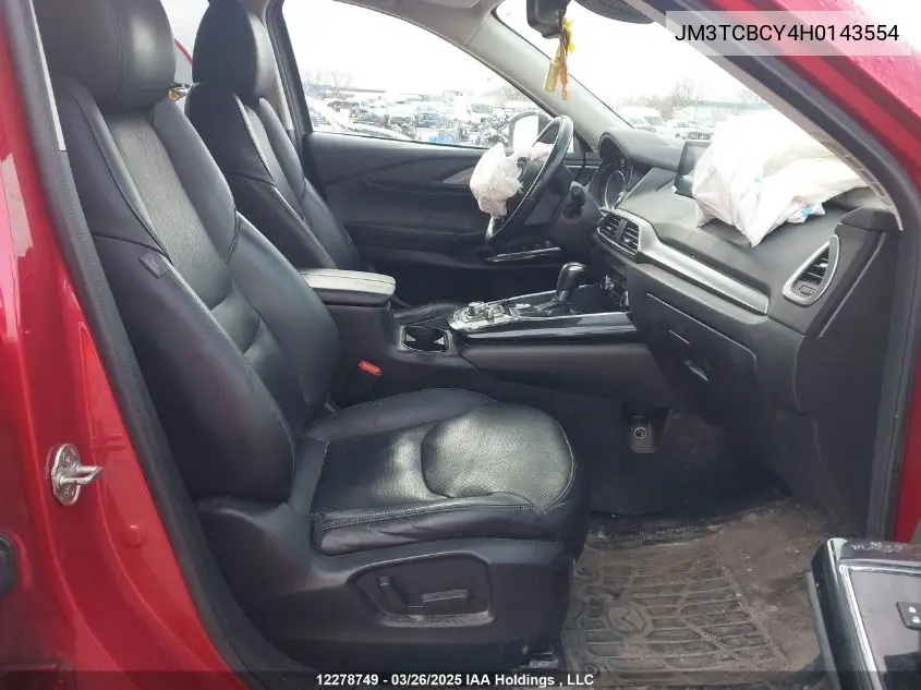 2017 Mazda Cx-9 Touring VIN: JM3TCBCY4H0143554 Lot: 12278749