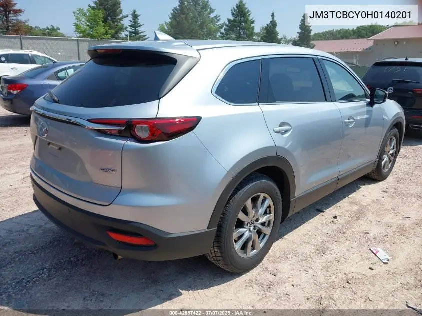 2017 Mazda Cx-9 Touring VIN: JM3TCBCY0H0140201 Lot: 42657422