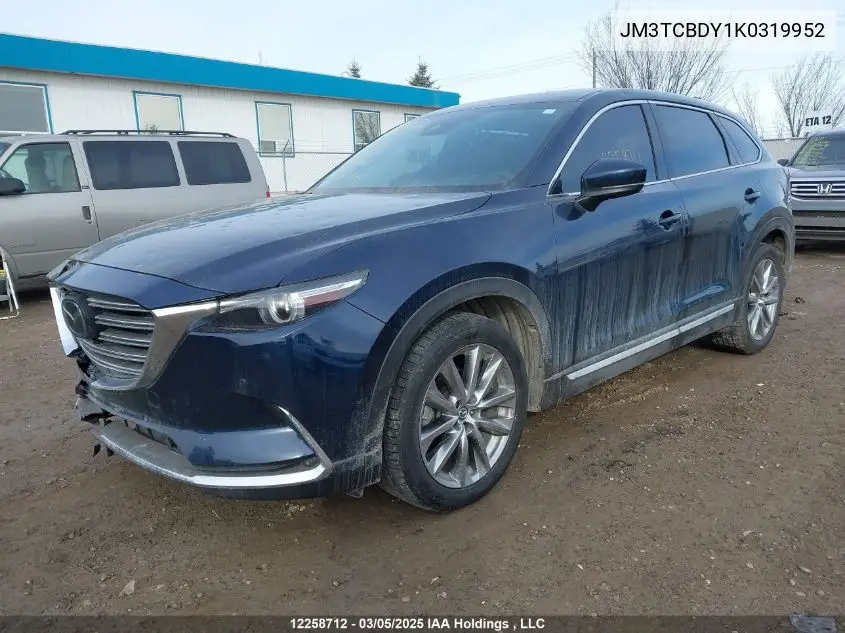 2019 Mazda Cx-9 Gt VIN: JM3TCBDY1K0319952 Lot: 12258712