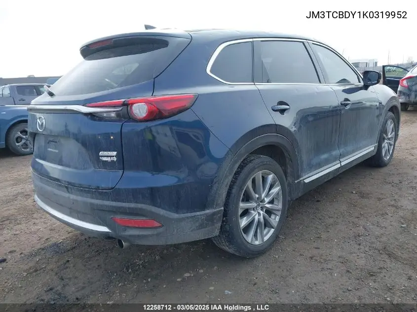 2019 Mazda Cx-9 Gt VIN: JM3TCBDY1K0319952 Lot: 12258712
