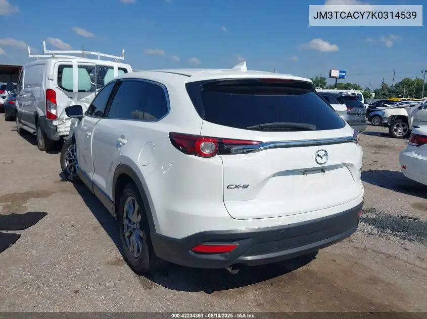 2019 Mazda Cx-9 Touring VIN: JM3TCACY7K0314539 Lot: 42234361
