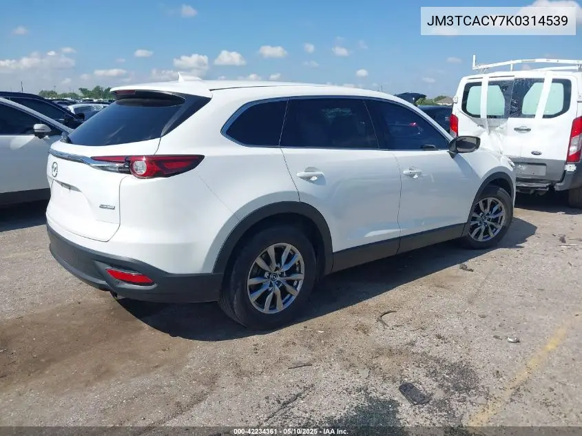 2019 Mazda Cx-9 Touring VIN: JM3TCACY7K0314539 Lot: 42234361