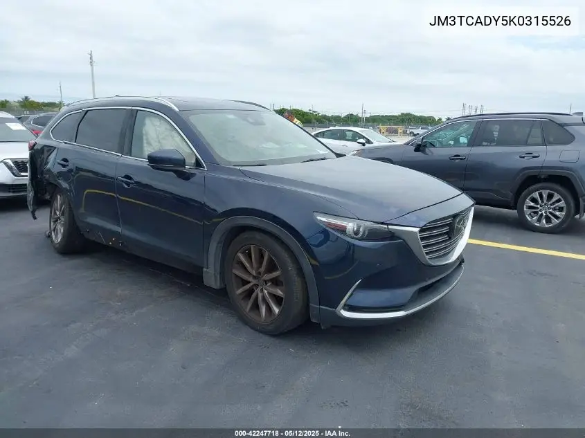 2019 Mazda Cx-9 Grand Touring VIN: JM3TCADY5K0315526 Lot: 42247718