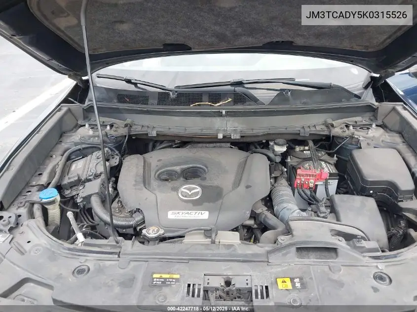 2019 Mazda Cx-9 Grand Touring VIN: JM3TCADY5K0315526 Lot: 42247718