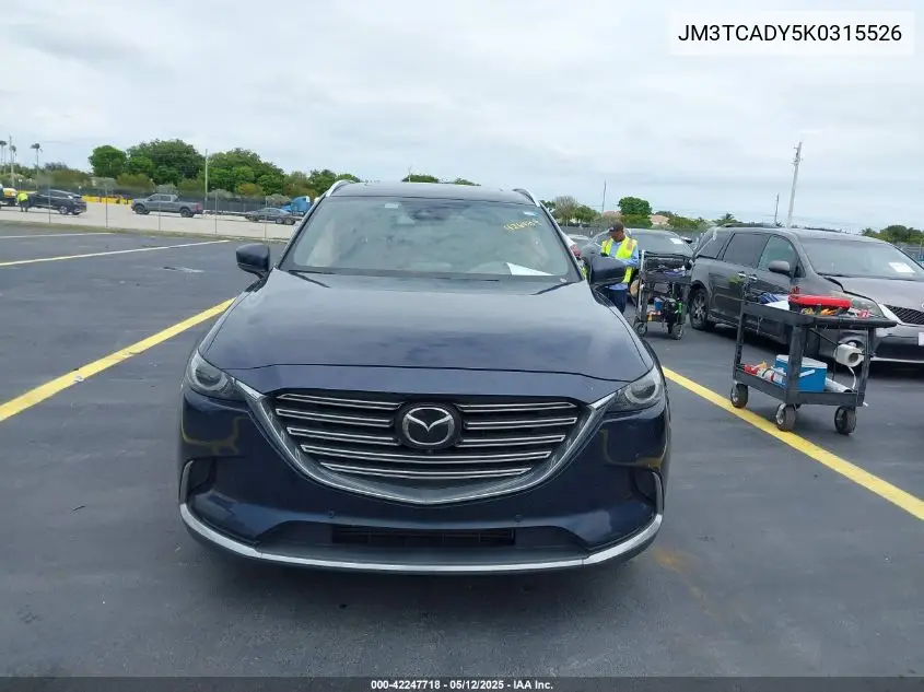 2019 Mazda Cx-9 Grand Touring VIN: JM3TCADY5K0315526 Lot: 42247718