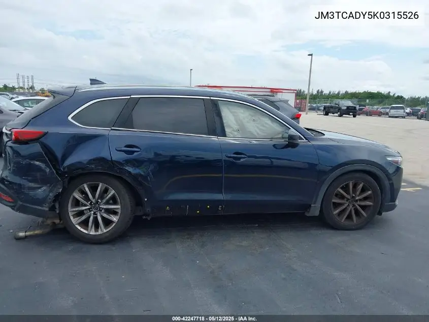 2019 Mazda Cx-9 Grand Touring VIN: JM3TCADY5K0315526 Lot: 42247718