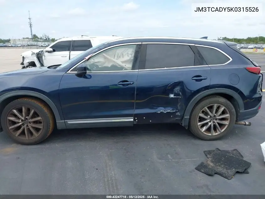 2019 Mazda Cx-9 Grand Touring VIN: JM3TCADY5K0315526 Lot: 42247718