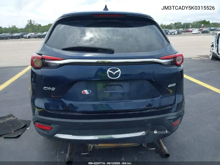 2019 Mazda Cx-9 Grand Touring VIN: JM3TCADY5K0315526 Lot: 42247718