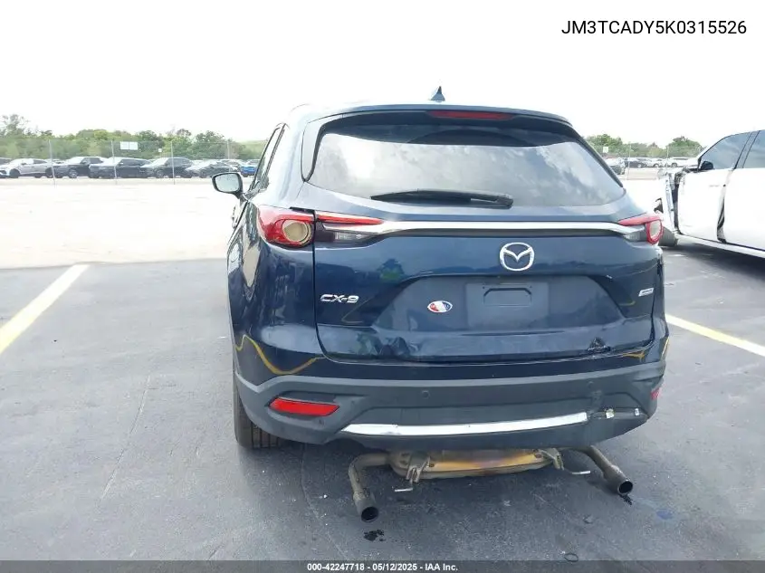 2019 Mazda Cx-9 Grand Touring VIN: JM3TCADY5K0315526 Lot: 42247718
