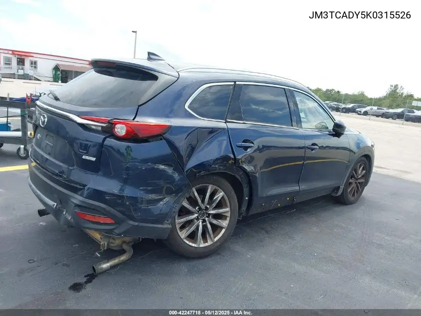 2019 Mazda Cx-9 Grand Touring VIN: JM3TCADY5K0315526 Lot: 42247718