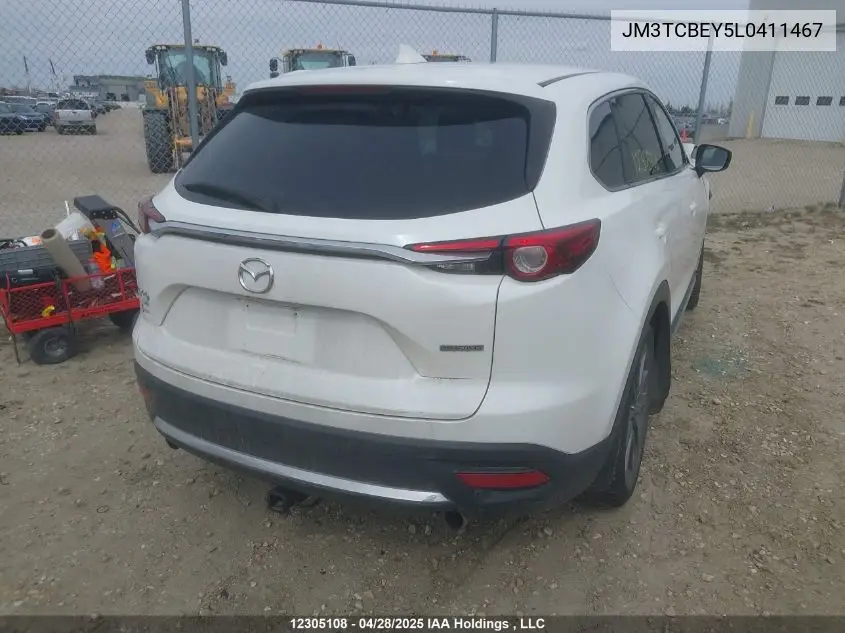 2020 Mazda Cx-9 Signature VIN: JM3TCBEY5L0411467 Lot: 12305108