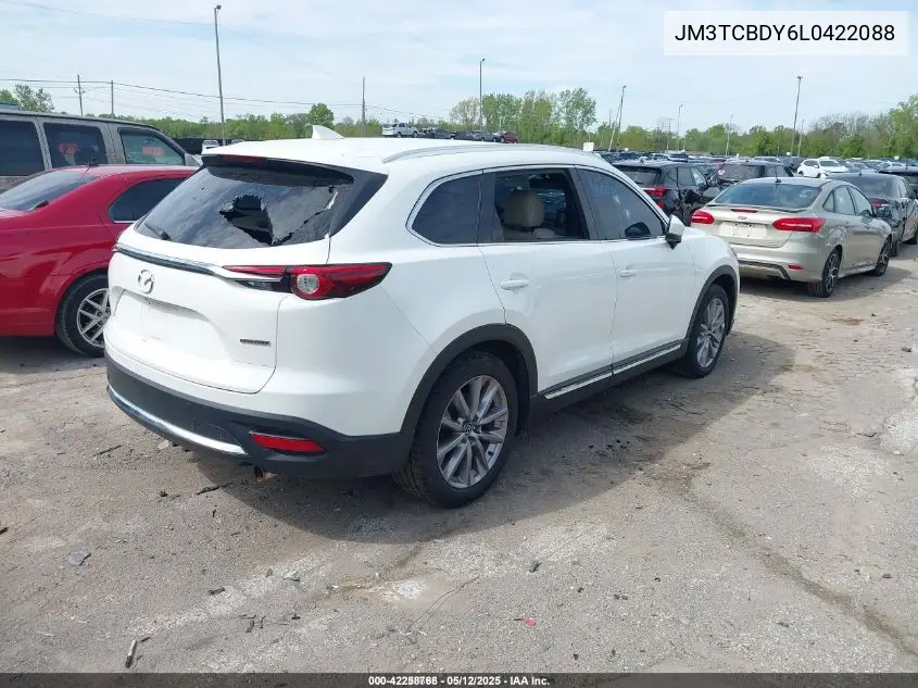 2020 Mazda Cx-9 Grand Touring VIN: JM3TCBDY6L0422088 Lot: 42258766