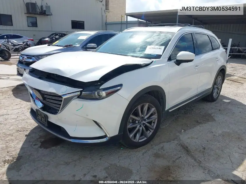 2021 Mazda Cx-9 Grand Touring VIN: JM3TCBDY3M0534591 Lot: 42584546