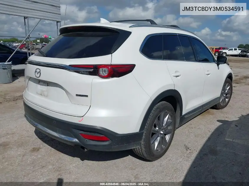 2021 Mazda Cx-9 Grand Touring VIN: JM3TCBDY3M0534591 Lot: 42584546