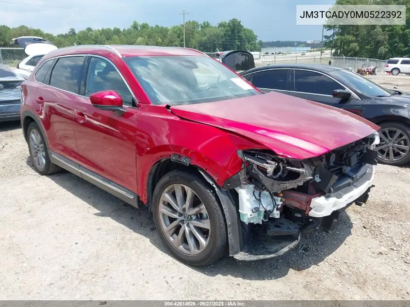 2021 Mazda Cx-9 Grand Touring VIN: JM3TCADY0M0522392 Lot: 42614926