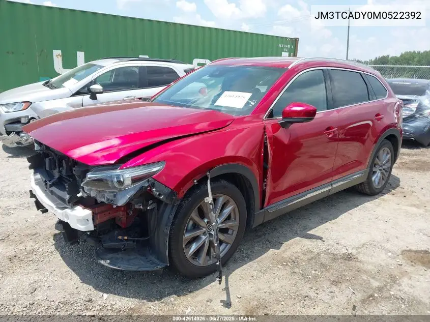 2021 Mazda Cx-9 Grand Touring VIN: JM3TCADY0M0522392 Lot: 42614926