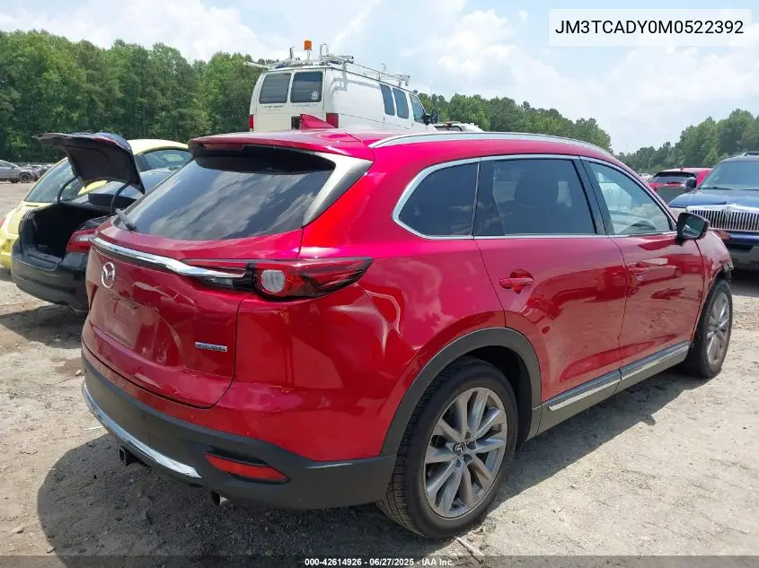 2021 Mazda Cx-9 Grand Touring VIN: JM3TCADY0M0522392 Lot: 42614926