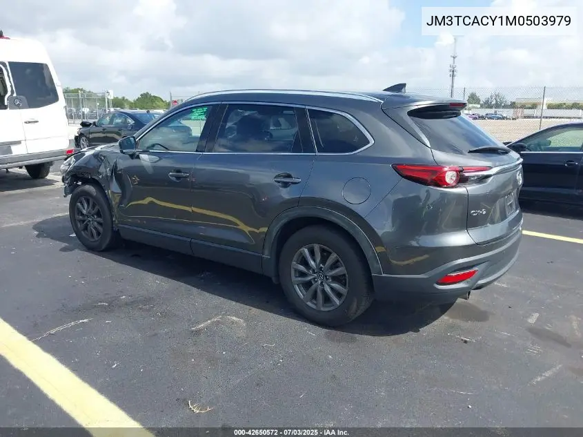 2021 Mazda Cx-9 Touring VIN: JM3TCACY1M0503979 Lot: 42650572