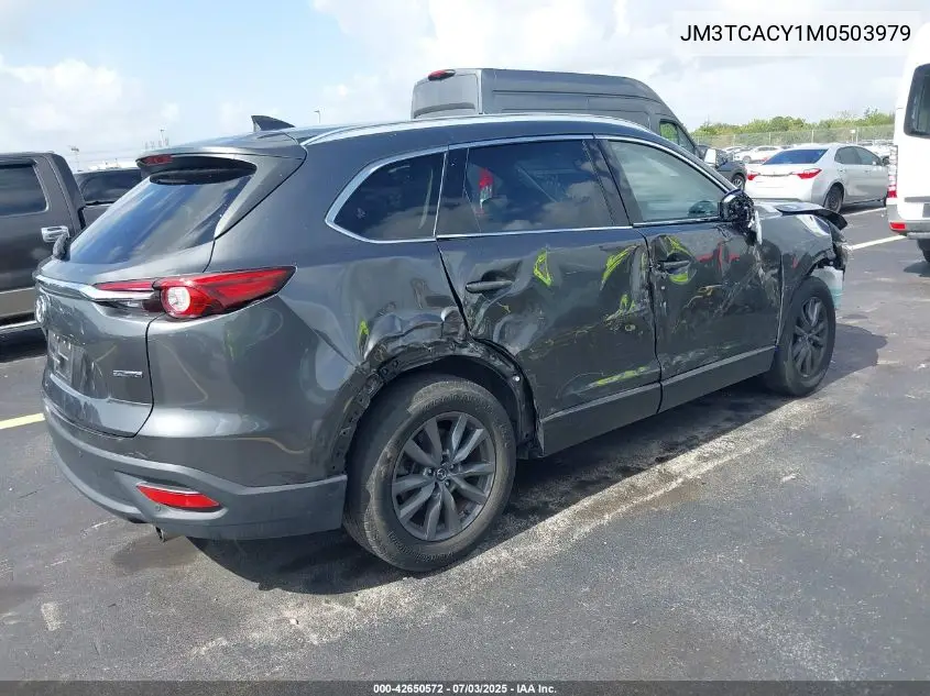 2021 Mazda Cx-9 Touring VIN: JM3TCACY1M0503979 Lot: 42650572