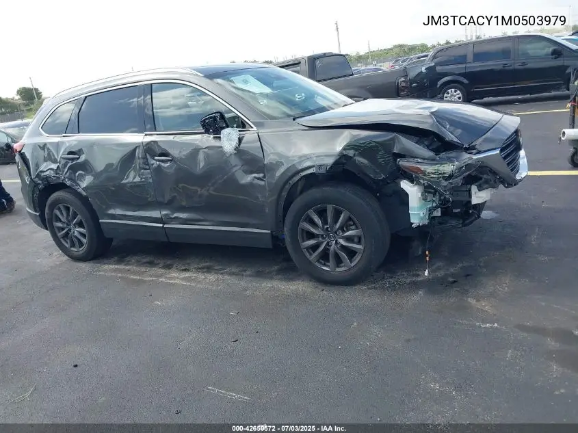 2021 Mazda Cx-9 Touring VIN: JM3TCACY1M0503979 Lot: 42650572