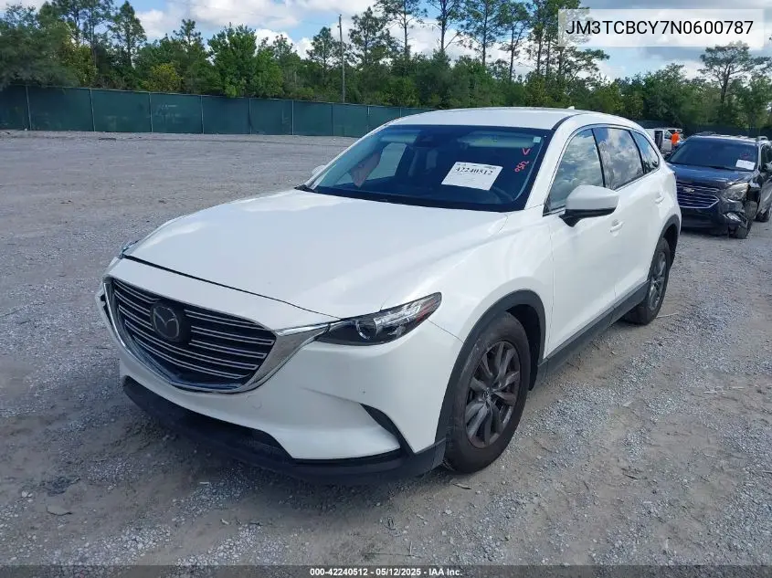 2022 Mazda Cx-9 Touring VIN: JM3TCBCY7N0600787 Lot: 42240512