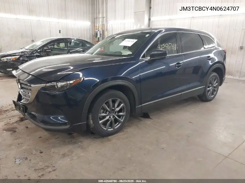 2022 Mazda Cx-9 Touring VIN: JM3TCBCY4N0624707 Lot: 42546768