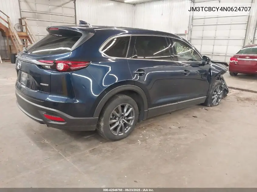 2022 Mazda Cx-9 Touring VIN: JM3TCBCY4N0624707 Lot: 42546768