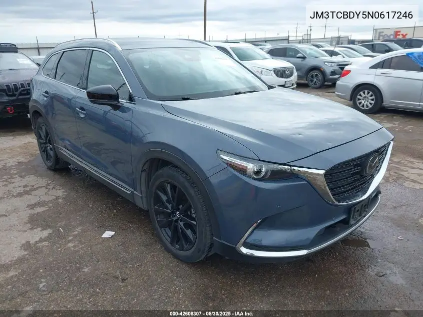 2022 Mazda Cx-9 Carbon Edition VIN: JM3TCBDY5N0617246 Lot: 42608307