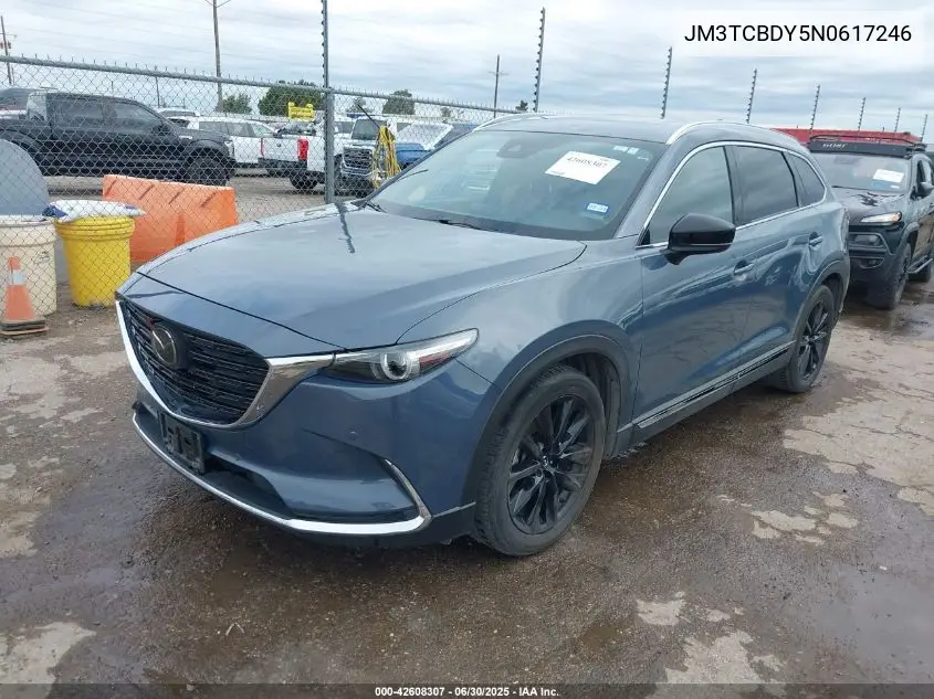 2022 Mazda Cx-9 Carbon Edition VIN: JM3TCBDY5N0617246 Lot: 42608307